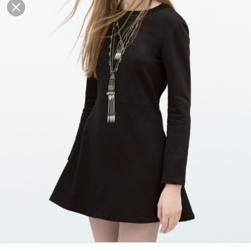 🆑️ZARA Woman Black Dress sz Small/ Medium - Picture 1 of 6